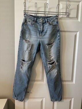 American Eagle Outfitters Light Blue Distressed Boyfriend Jeans